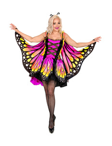 Widmann SRL Vlinder kostuum paars goud