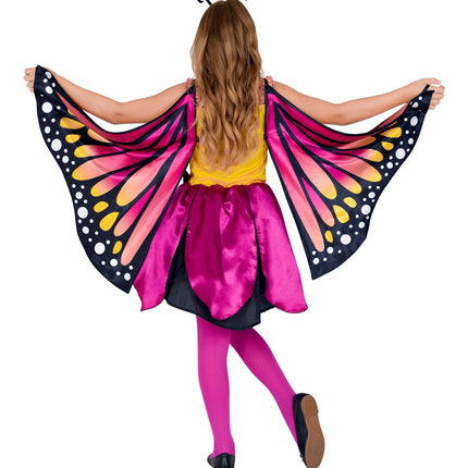 Widmann SRL Vlinder kostuum rose goud
