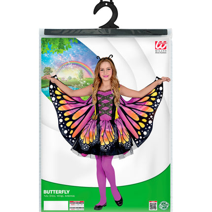 Widmann SRL Vlinder kostuum rose goud