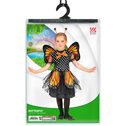 Widmann SRL Vlinder kostuum zwart kinderen