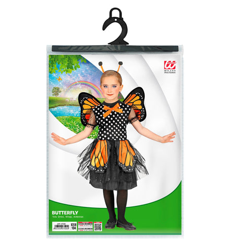 Widmann SRL Vlinder kostuum zwart kinderen