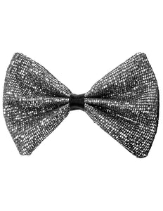 Widmann SRL Vlinderdas glitter Sheldon zilver