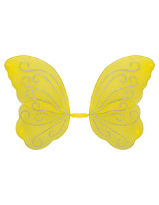 Widmann SRL Vlindervleugels glitter geel