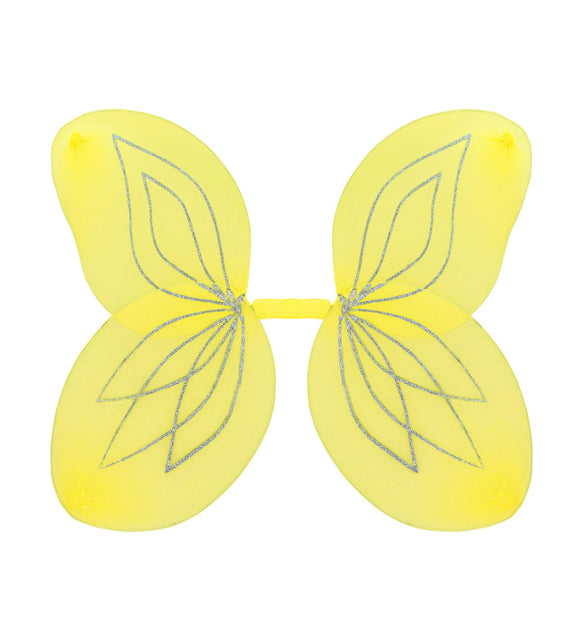 Widmann SRL Vlindervleugels glitter geel kinderen