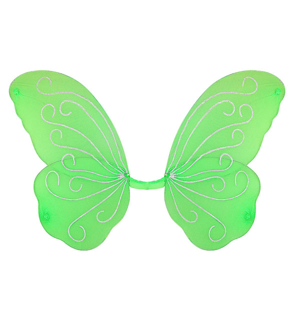 Widmann SRL Vlindervleugels glitter groen