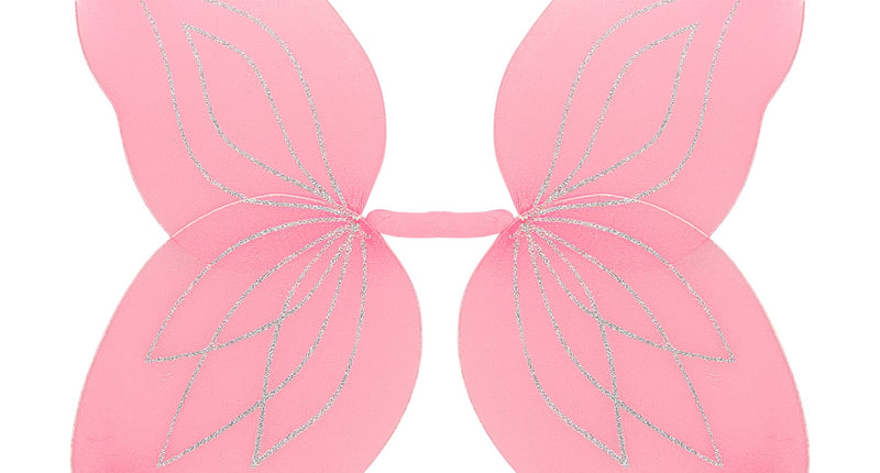 Widmann SRL Vlindervleugels glitter roze kinderen