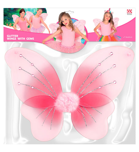 Widmann SRL Vlindervleugels met 12 steentjes