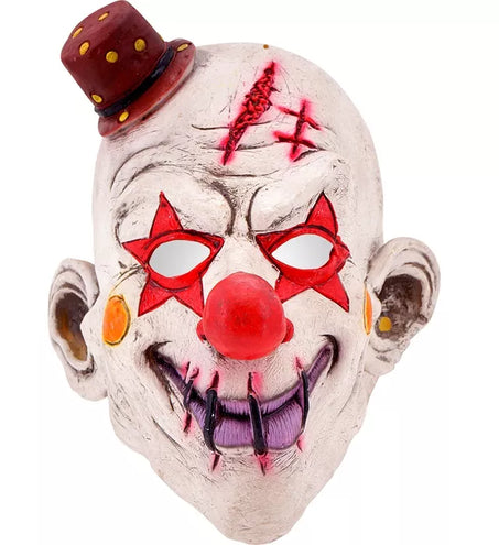 Widmann SRL Volledig masker killer clown met hoed Nora