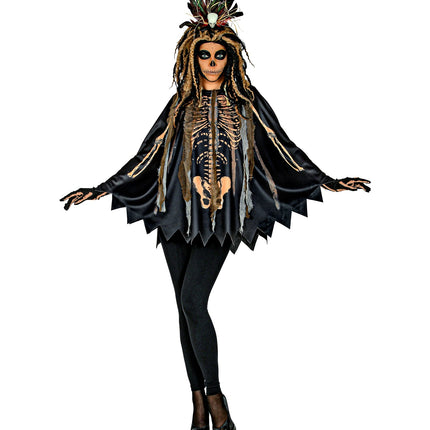 Widmann SRL Voodoo priester poncho volwassenen
