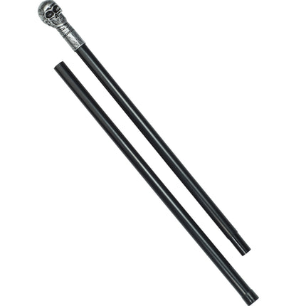 Widmann SRL Wandelstok met grappige schedel 3-delig