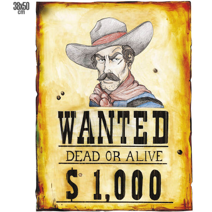 Widmann SRL Wanted bord decoratie