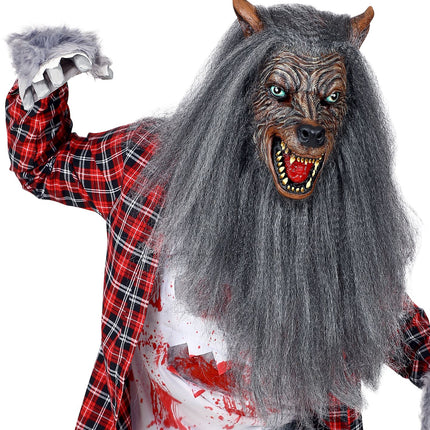 Widmann SRL Weerwolf masker met haren