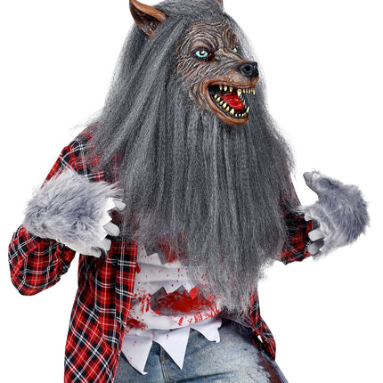 Widmann SRL Weerwolf masker met haren