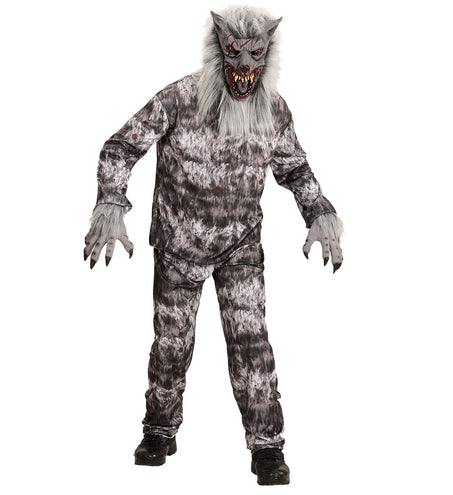 Widmann SRL Weerwolf masker met veel haar