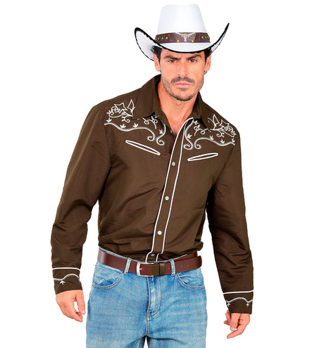Widmann SRL Western cowboy shirt bruin Ringo