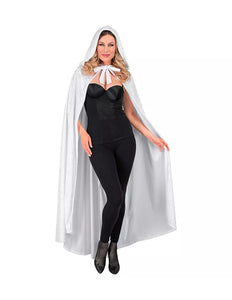 Widmann SRL Wit fluwelen cape met kap 140cm Bente