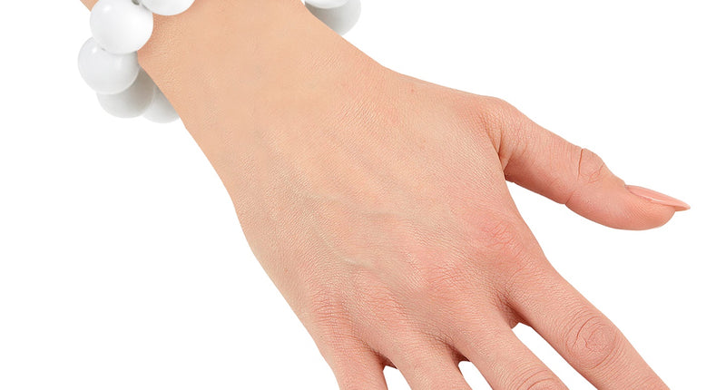 Widmann SRL Witte armband met kralen