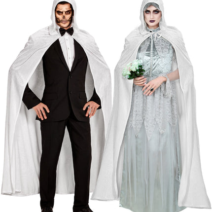 Widmann SRL Witte cape luxe 150cm