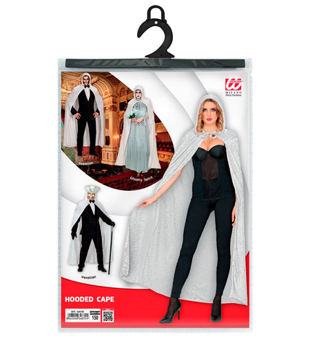 Widmann SRL Witte cape luxe 150cm