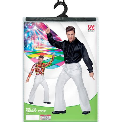 Widmann SRL Witte disco broek heren