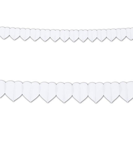 Widmann SRL Witte hartjes slinger voor een party