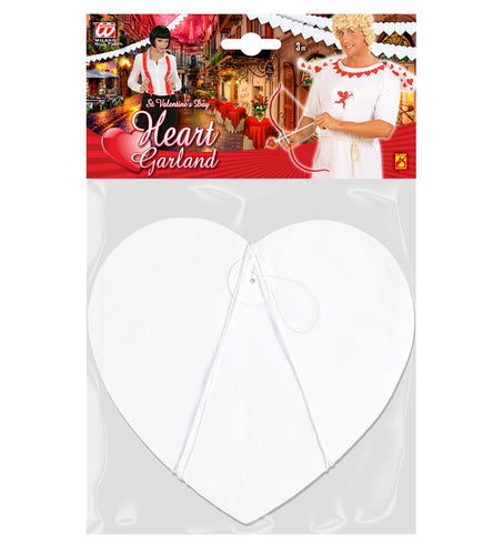 Widmann SRL Witte hartjes slinger voor een party
