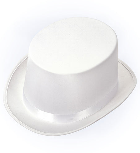 Widmann SRL Witte hoge hoed met band