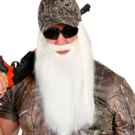 Widmann SRL Witte kabouterbaard met snor lang