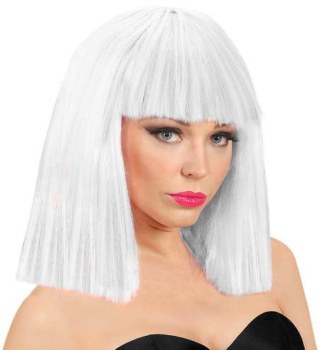 Widmann SRL Witte showgirl pruik