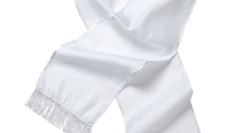 Widmann SRL Witte zijden sjaal gangster