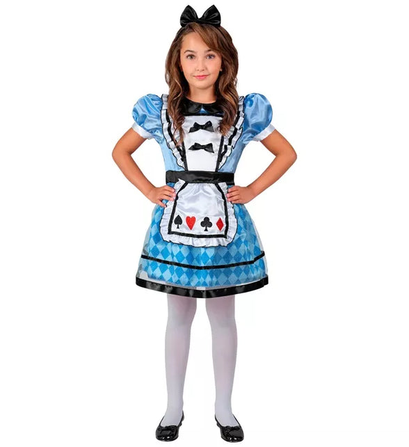 Widmann SRL Wonderland meisje kostuum Lynn kinderen