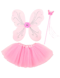 Widmann SRL Zacht roze fee verkleedsetjes