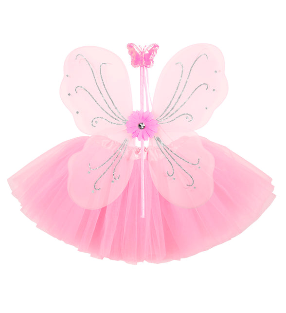 Widmann SRL Zacht roze fee verkleedsetjes