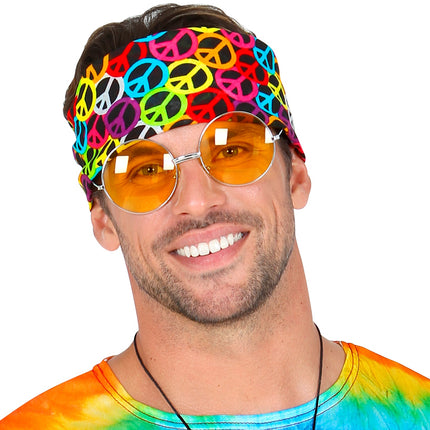Widmann SRL Zakdoek Hippie bandana Peace