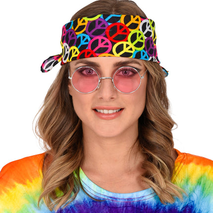 Widmann SRL Zakdoek Hippie bandana Peace