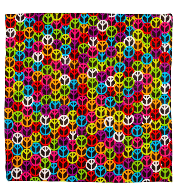 Widmann SRL Zakdoek Hippie bandana Peace