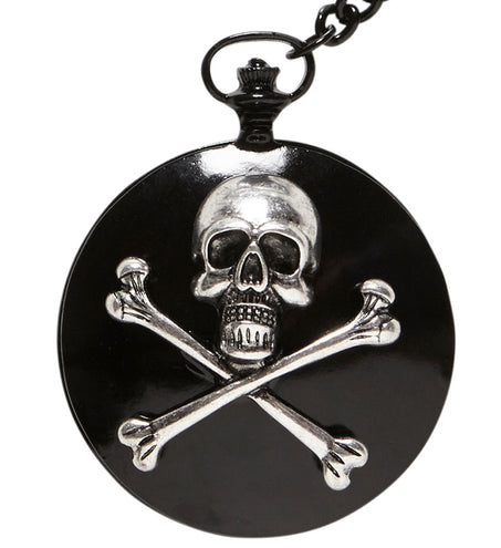 Widmann SRL Zakhorloge met ketting en doodskop