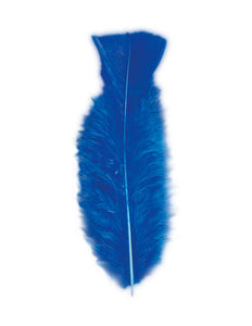 Widmann SRL zakje met 50 veertjes blauw