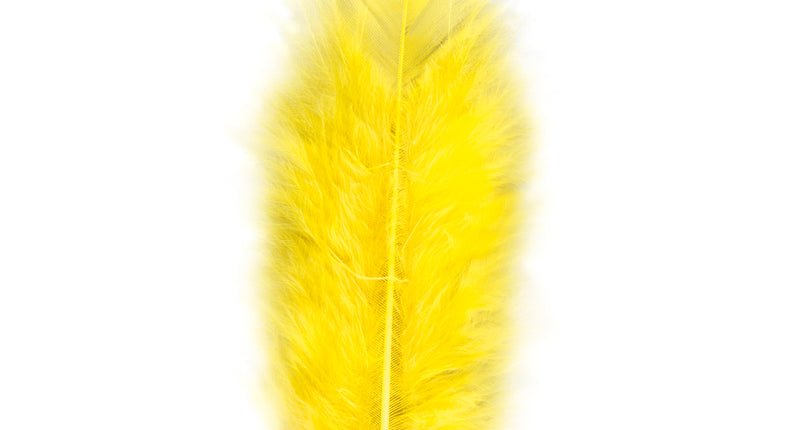 Widmann SRL zakje met 50 veertjes geel