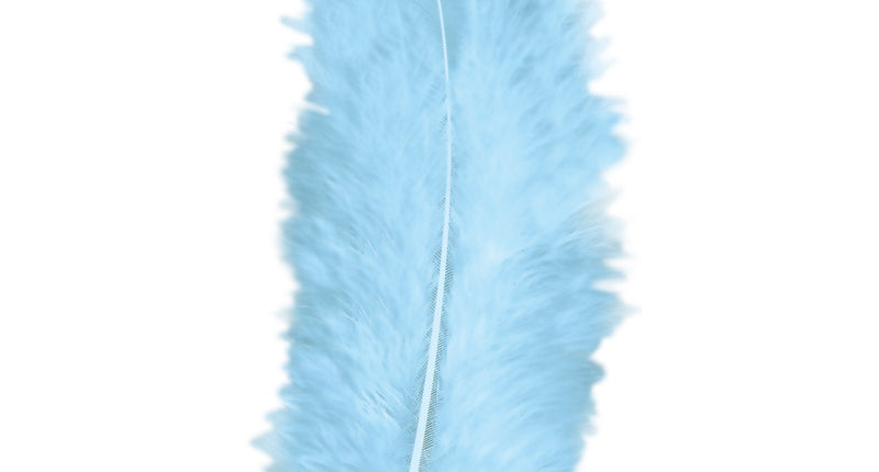 Widmann SRL Zakje Met 50 Veertjes Licht Blauw