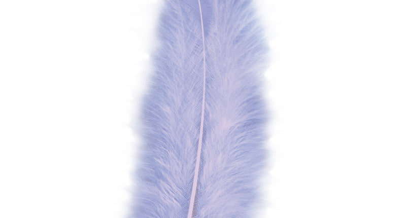 Widmann SRL zakje met 50 veertjes paars