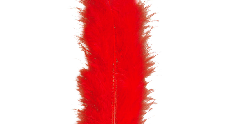 Widmann SRL zakje met 50 veertjes rood