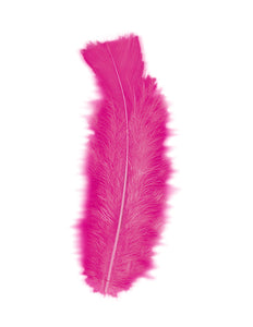 Widmann SRL zakje met 50 veertjes roze / magenta