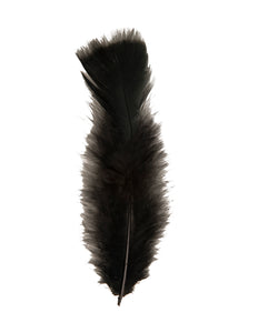 Widmann SRL zakje met 50 veertjes zwart