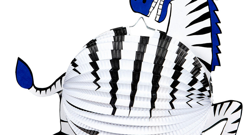 Widmann SRL Zebra lampion decoratie