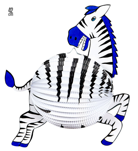 Widmann SRL Zebra lampion decoratie