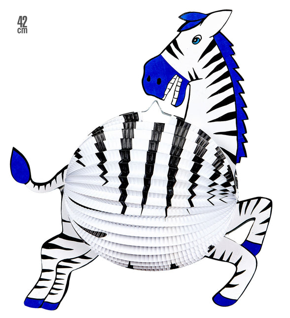 Widmann SRL Zebra lampion decoratie