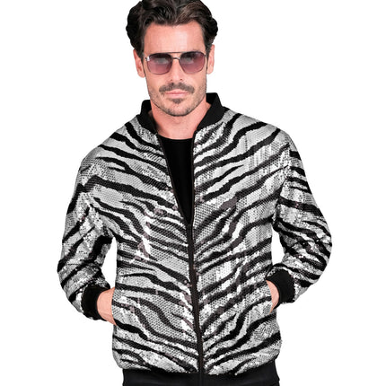 Widmann SRL Zebra print bomberjack