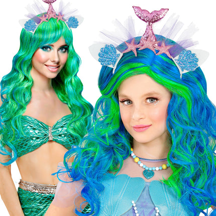 Widmann SRL Zeemeermin tiara roze