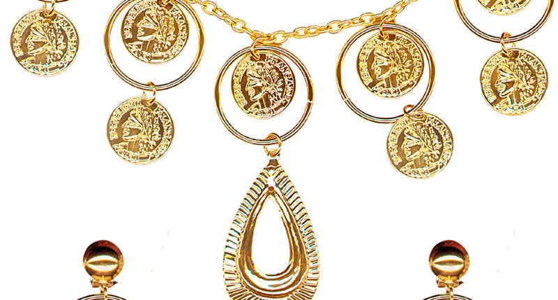 Widmann SRL Zigeuner ketting en oorbellen